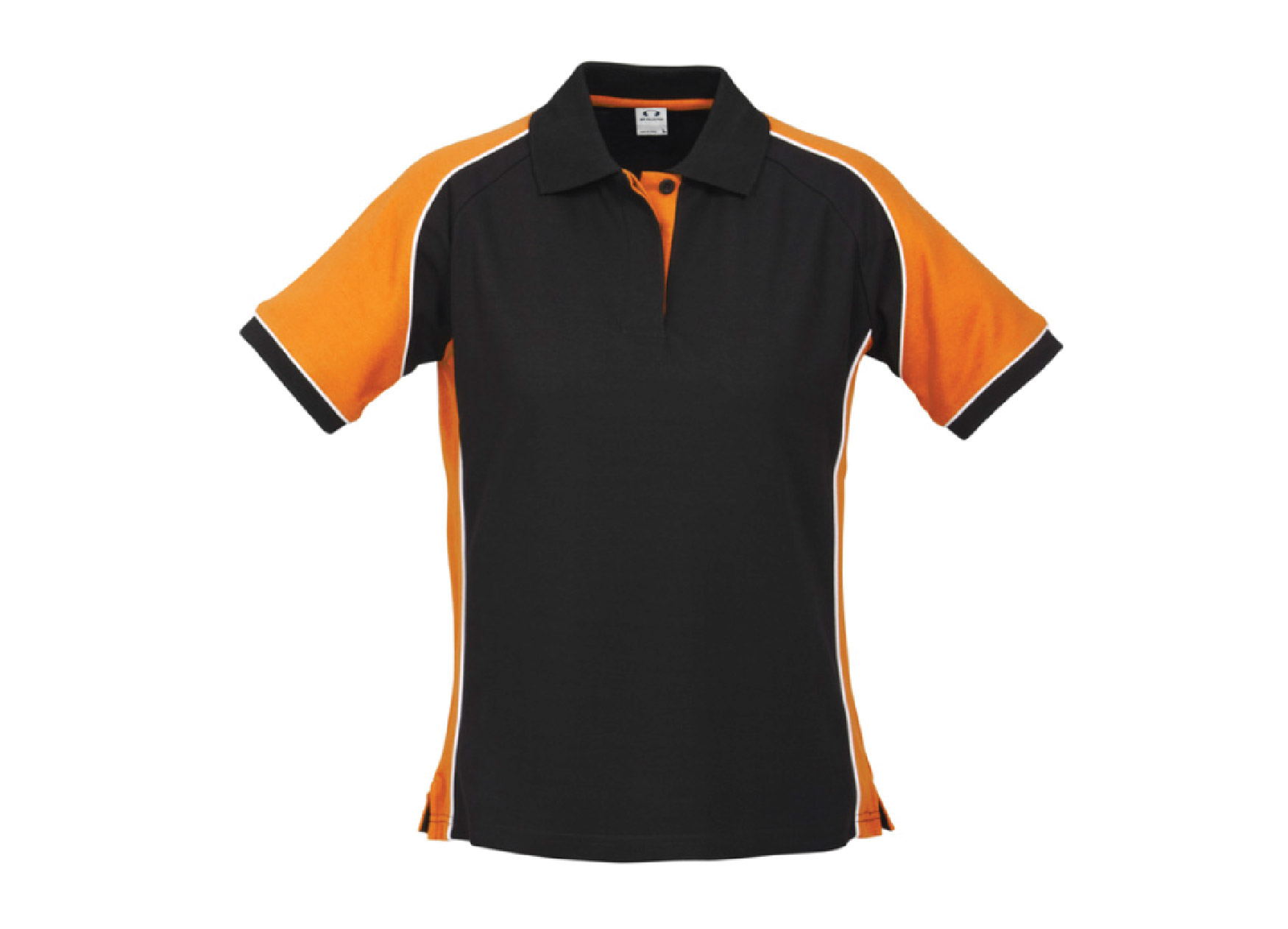 L Nitro Polo BlackOrangeWhite