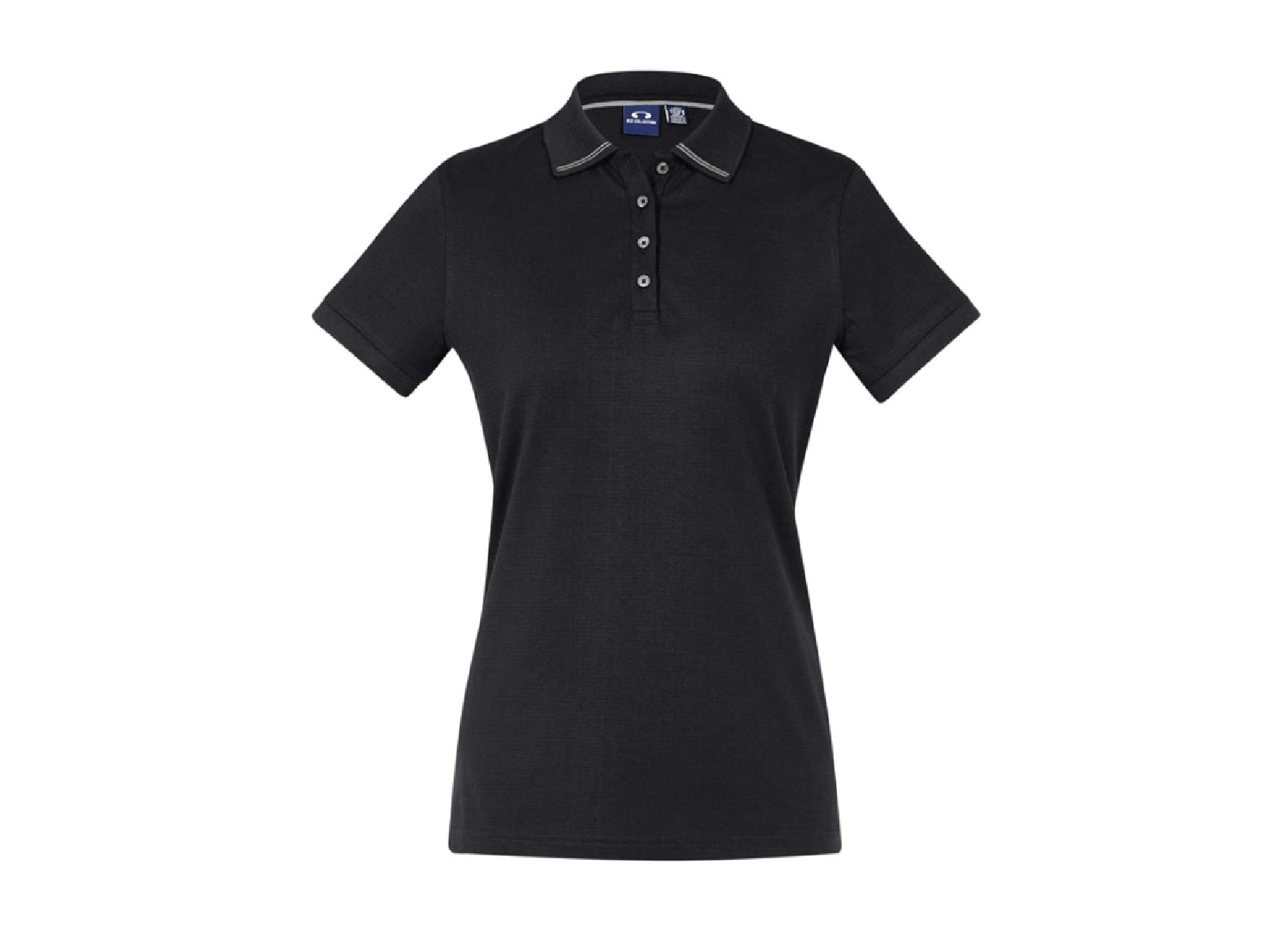 L Aston Polo BlackSilverGrey