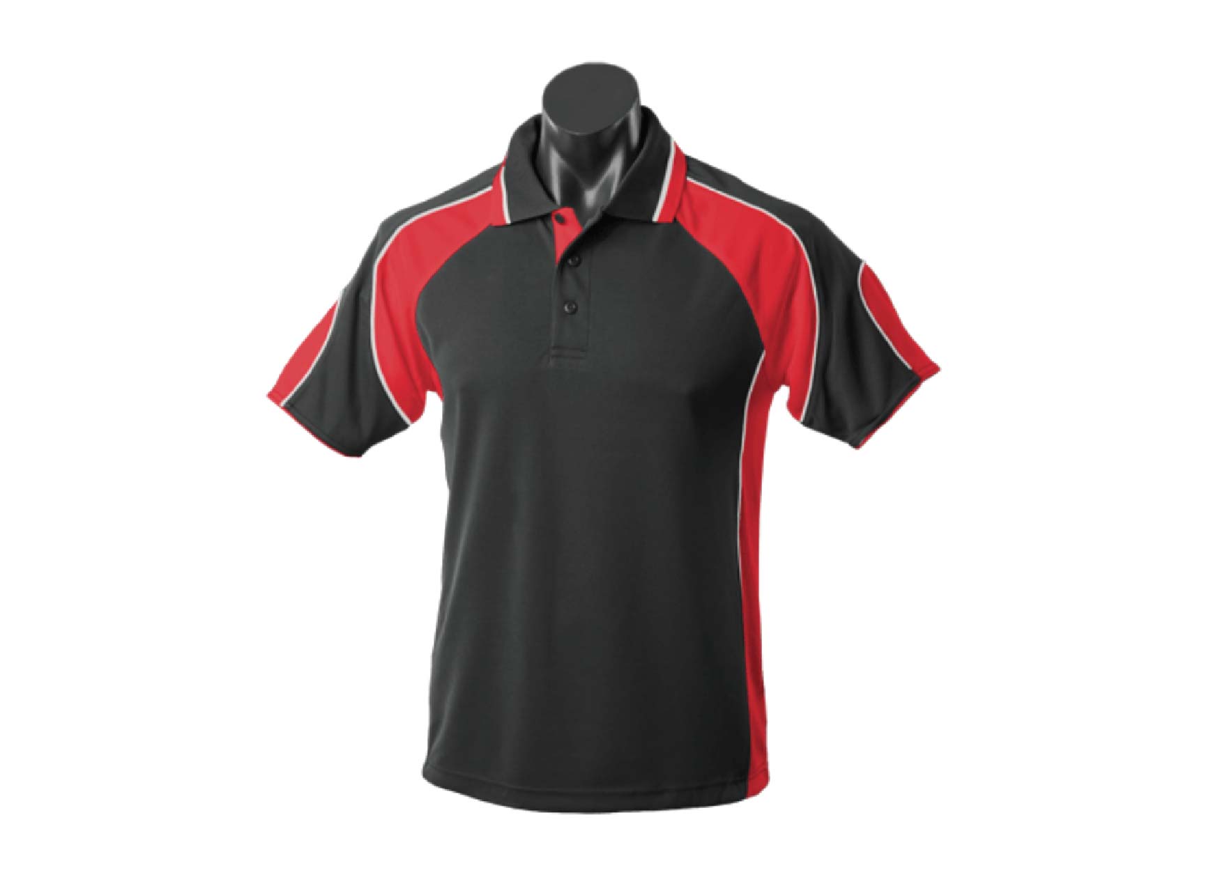 M Murray Polo BlackRedWhite