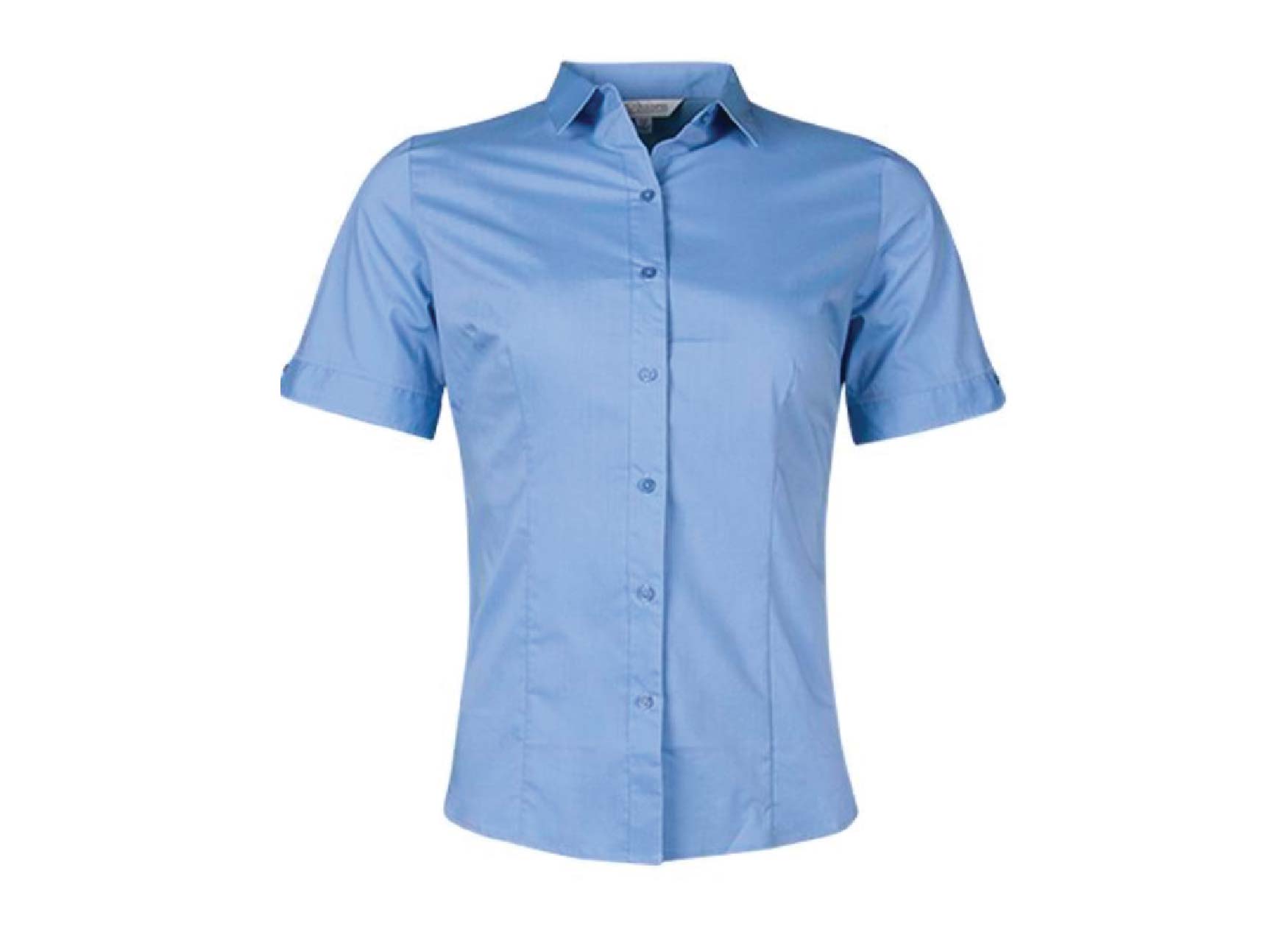 L Mosman SS Shirt MidBlue