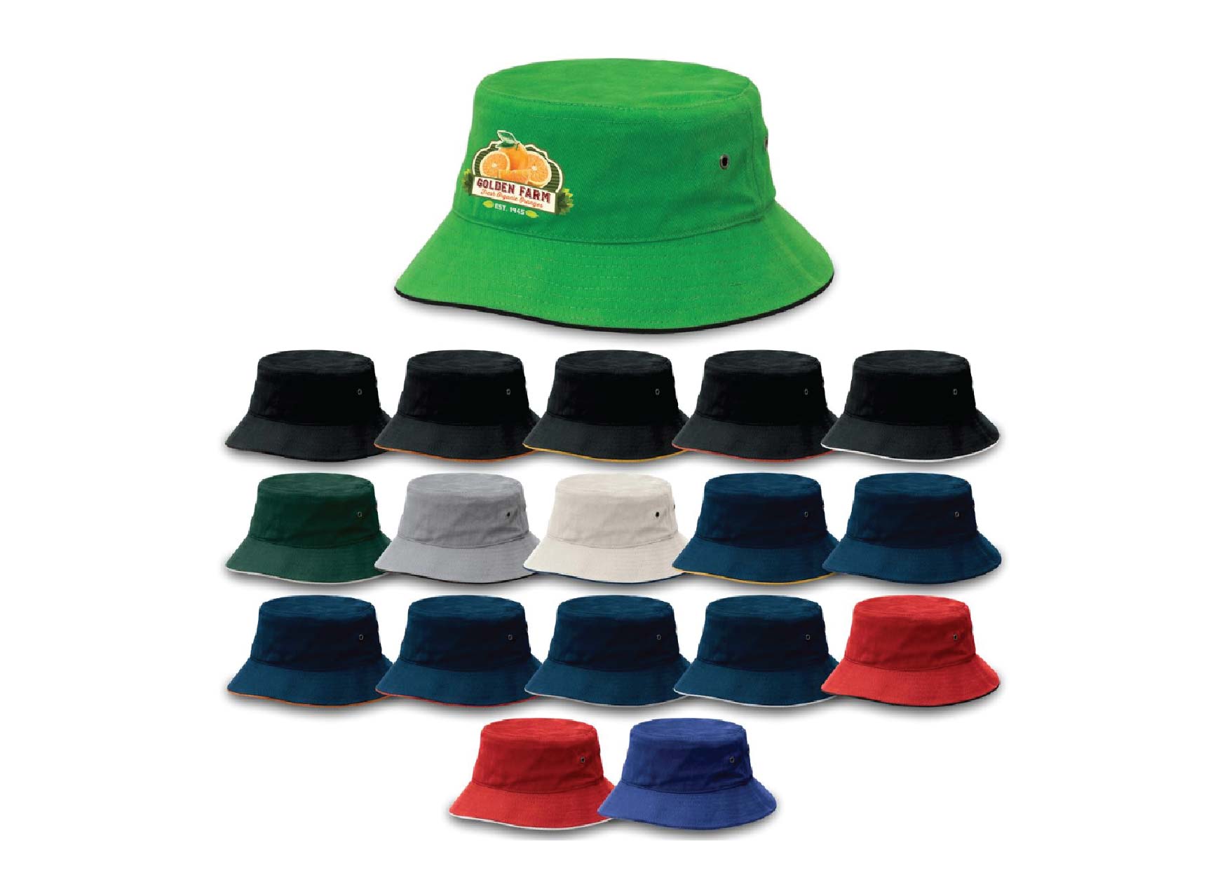 Sandwich Brim Bucket Hat